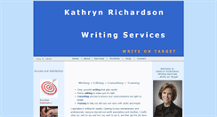 Desktop Screenshot of kathrynrichardsonwriting.com