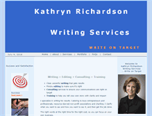 Tablet Screenshot of kathrynrichardsonwriting.com